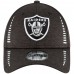 Men's Oakland Raiders New Era Black Speed Shadow Tech 9FORTY Adjustable Hat 3066594